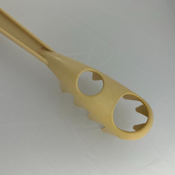 Vtg Tailor Made Nylon Spaghetti Pasta Fork Spoon Server Measuring Almond Cream - Picture 5 of 6